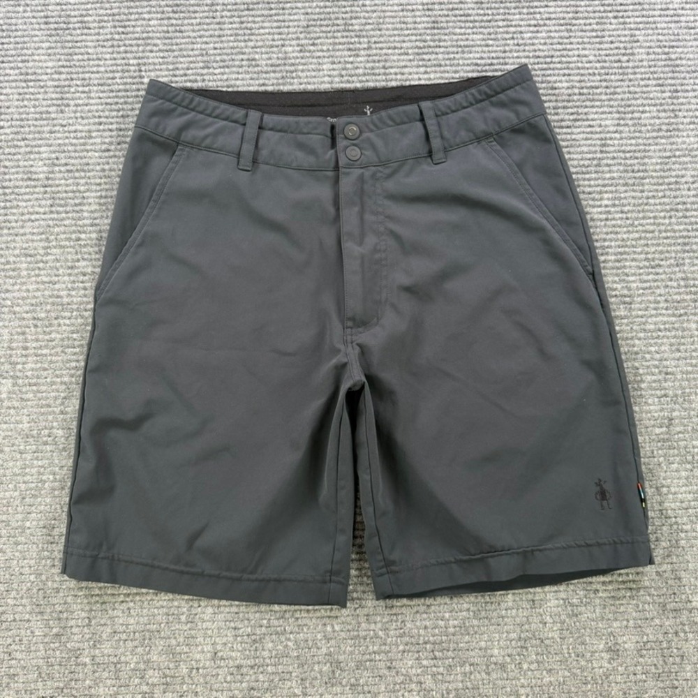 Smartwool Merino Sport Shorts Mens Small Gray Charcoal Hiking Active Workout Gym